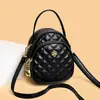 Bolso de teléfono transfronterizo, bolso pequeño de mujer de moda estilo Chanel con patrón de diamantes, bolso de teléfono para mamá, bolso cruzado de gran capacidad para mujer