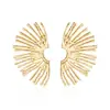 Pendientes Geométricos Simétricos de Alas Extendidas de Metal para Mujer Estilo Sexy de Lujo Accesible Pendientes Pendientes