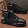 Botas Martin de Caña Alta para Hombre Nuevo Estilo Otoño/Invierno Botas de Trabajo Estilo Británico Zapatos para Obra Zapatos Deportivos Casuales Zapatos para Hombre de Exterior