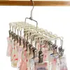 20 Pinzas Tendedero para Calcetines Acero Inoxidable Hogar Balcón Secado Ropa Interior Calzones Artefacto Percha a Prueba de Viento Pinzas para Calcetines de Bebé