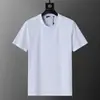 Camiseta de manga curta de alta qualidade, transfronteiriça, corretamente etiquetada, nova, da moda, para o verão, solta, jacquard, comércio exterior europeu e americano