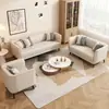 Sofá de sala, apartamento pequeno, couro de pata de gato, assento duplo ou triplo, adequado para imóveis de aluguel, quarto minimalista, loja de roupas, área de lounge, sofá pequeno