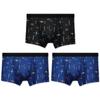 Ropa Interior para Hombre Bóxers Antibacteriales de Algodón Puro para Hombre Transpirables Estampados de Verano Delgados Talla Extra Pantalones Cortos Calzoncillos Bóxer de Algodón