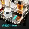Estante de Almacenamiento para Perfumes Escritorio Organizador de Cosméticos Lápiz Labial Tocador Luz de Lujo Transparente Acrílico Escalera Exhibidor