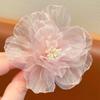 Horquilla de flores para niña Mori, súper hada, hermosa horquilla para niña pequeña, tocado de verano, accesorios para el cabello con flores, horquilla para bebé