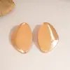 Pendientes de Plata con Lentejuelas de Aguja Europea y Americana, Forma de Rombo Liso, Pendientes de Nicho de Alta Gama, Accesorios para Orejas Retro de Estilo Minimalista Exagerado