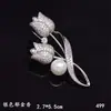 Broche de nuevo estilo flor de tulipán pin anti-exposición broche de traje pin de solapa galvanizado joyería coreana al por mayor