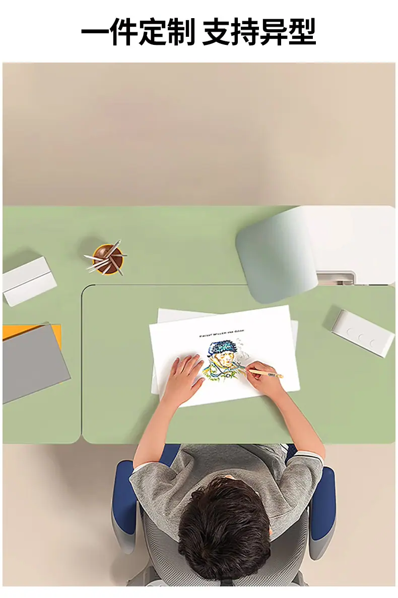 皮革书桌详情_17