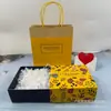 Caja de Regalo para el Cuidado de la Piel de Marca Grande S/K Cosmetics Caja de Regalo Caja de Empaque para Agua de Esencia Azul Marino Empaque Bolsa de Regalo para Perfume
