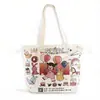 Bolsa de Lona Blanca de 12 Pulgadas, Gran Capacidad, Bolsa Original para el Día a Día, Personalizable con Diseños Impresos, Impresión UV, Impresión Digital