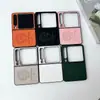 Adecuado para Huawei Purax Marca Trendy Anillo Cuero Creativo Huawei P50 Pocket Pantalla Plegable Funda Cubierta para Teléfono Móvil