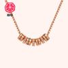 Collar de cuentas de diamantes transfronterizo con letras DIY, collar de mujer con nombre de familia, regalo para el Día de la Madre, fabricantes entre Europa y Estados Unidos