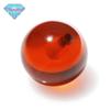 Huagang Gem Laranja Zircônio Contas Redondas Meio-furo Zircônia Contas Pedra Nua Perfurado CZ Luz Beads Jóias DIY Atacado