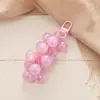 Llavero Colgante de Princesa Sirena de Moda con Cuentas Oso para Funda de Auriculares Cadena Colgante Adorno para Bolso de Niña
