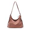 Bolso Cruzado Simple de Gran Capacidad Tela Oxford Nuevo Ligero Casual Repelente al Agua Doble Bolsillo Estudiante Viajero Bolso de Hombro