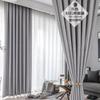 Cortinas Jacquard Xuanmo 2024 Novas para Quarto, Sala de Estar e Varanda, Design Moderno Simples, Cortinas Silenciosas e de Alto Blackout