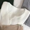 Nuevo Suéter de Punto Ajustado de Cuello Redondo de Manga Larga Fino para Mujer, Estilo Retro Otoño/Invierno, Capa Base