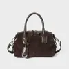 Bolso Boston de Piel de Vaca Mate para Mujer, Nuevo Otoño/Invierno 2026, Bolso de Mano Vintage para el Trabajo, Bolso Cruzado Tipo Bowling