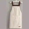 Avental Transfronteiriço com Impressão de Logotipo Personalizado, Impermeável, à Prova de Óleo, Resistente a Manchas, Alta Qualidade, Roupa de Trabalho Elegante Masculina para Uso na Cozinha e em Casa