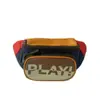 Bolsa de Peito Infantil Letras Estilo Coreano Moda Casual 2022 Nova Viagem Passarela Crianças Pequenas e Alunos do Ensino Fundamental Masculino Bolsa de Cintura Tesouro