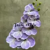 7 Orquídeas Artificiais com Textura de Borracha Macia para Arranjos de Casamento, Adequadas para Salões de Casamento e Vasos da Fortuna Combinadas com Phalaenopsis