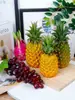 Modelo de Fruta Falsa Simulada Plástico Mango Manzana Pera Piña Limón Plátano Adornos de Brocheta Decoración para Gabinete de Cocina del Hogar Accesorios