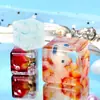 Molde Cubo para Fazer Artesanato DIY com Cola Pingando, Chanfro de Borda Arredondada, Espécime de Flores Secas Imortais