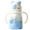 Taza Termo Infantil 316 Grado Alimenticio Estudiante Taza con Popote Asa Linda Botella para Bebé Nuevo 2025 Taza de Agua