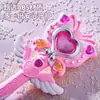 Varita Mágica Niña Sonido y Luz Música Dibujos Animados Proyección Hada Mágica Flash Princesa Hada Niña Juguete