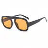 Gafas de Sol Aviador Nuevas Transfronterizas para Mujer Personalidad Europea y Americana Retro Sencillas de Vacaciones Combinan con Todo Moda Y2K Gafas de Sol para Hombre