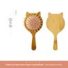 Pente Infantil, Pente de Gato de Desenho Animado, Pente Antiestático de Bambu com Almofada de Ar, Pente de Massagem, Cabelo Liso, Modelagem Natural Fofa, Cuidados com o Cabelo