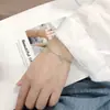 Namoradas borboleta Mori Pulseira de floco de neve de pérola para meninas Simples Estudante Namoradas Mori pulseira de diamante de amor