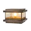Lámpara Solar de Pilar de Cobre Estilo Europeo para Villa, Impermeable para Valla de Patio, Lámpara LED de Pilar para Puerta Eléctrica