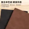 Cuaderno de piel de oveja A5, bloc de notas grueso, cuaderno con cubierta de cuero para negocios, diario de oficina simple con logotipo