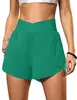 Shorts esportivos de verão mais vendidos para mulheres, novo modelo cruzado na cintura para fitness, corrida e esportes, calça casual respirável de secagem rápida para atividades ao ar livre