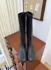 Nueva Colección Otoño/Invierno 2026: Botas elásticas de punta redonda, corte ajustado, botas altas, botas de moda y elegantes por encima de la rodilla para mujer