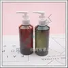 Botella con dispensador verde oscuro 200ml, botella con dispensador de loción marrón, botella con dispensador de gel antibacterial, botella de champú, botella de limpiador facial