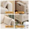 Sofá de tela sala de estar nuevo bloque de tofu individual simple moderno habitación de alquiler doble apartamento pequeño sofá silla venta al por mayor