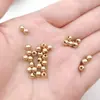 Contas Douradas Ccb Preservadoras de Cor Seladas a Óleo Contas Espaçadoras Cilíndricas Facetadas Estrela Coração Acessórios para Joias de Pulseira Colar DIY