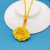 Colgante de Ábaco Estilo Chino Vintage, Artículo Popular para Transmisiones en Vivo, Collar con Candado de Loto y Doble Pez, Joyería al por Mayor de Tendencia Nacional