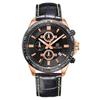 MEGIR (MEGIR) Reloj de pulsera deportivo luminoso resistente al agua con cronógrafo de tres esferas para hombre 3001G