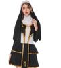 Fantasia de Halloween com Código de Tamanho Contas Coração Homem Sacerdote Fantasia de Cosplay Sacerdote Maria