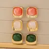 Pendientes Cuadrados de Acrílico Coloridos de Moda y Sencillos de Venta Caliente Transfronteriza Adecuados para que las Mujeres los Usen para el Viaje Diario