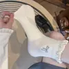 Calcetines con Lazo para Mujer 2026 Estilo Nuevo Lunares Puño de Burbuja Calcetines Cortos Primavera, Otoño, Verano Delgados Antideslizantes Algodón Puro Calcetines Cortos