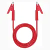 Cabos de Teste para Multímetro de Instrumento, Garras Jacaré, Fios de Teste Experimentais, Conectores Banana CC, Cabos de Conexão de Energia, Clips para Capacitor de 4mm