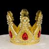 Nuevo Adorno para el Cabello de Aleación con Pedrería Corona Flor de Cumpleaños Adornos de Comercio Exterior Transfronterizo Originales Adorno para el Cabello Simple Europeo y Americano