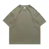 250G Pesado Manga Corta para Hombre y Mujer Algodón Holgado Tallas Grandes Oversize Hip Hop Europeo y Americano Verano Top Americano Nuevo