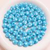 Cuentas redondas de resina de 12 mm de color de lunares divertidos y bonitos, cuentas sueltas, material para accesorios de collar y joyería para orejas hechos a mano