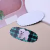 Corazón Girly Lindo Estampado a Cuadros JK Parche Acrílico DIY Pinza Lateral Imán para Refrigerador Funda para Teléfono Móvil Flor para Zapatos Accesorios