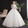 Novo Vestido de Noiva 2026 com Design de Ombro a Ombro, Simples e Longo até o Chão, Estilo Coreano, Ultra-Fada e Sonhador, Adequado para Noivas Baixinhas, Vestido de Noiva de Verão